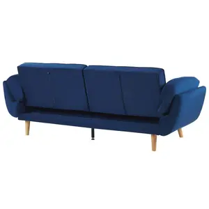 Sofa Bed ASBY Navy Blue Velvet