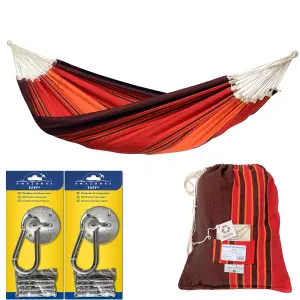 Amazonas Paradiso Family Hammock Post Perfect Hanging Set Terracotta