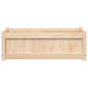 Berkfield Garden Planter 90x31x31 cm Solid Wood Pine