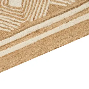 Jute Area Rug 200 x 300 cm Beige MENGEN