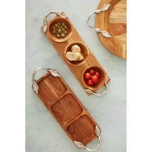 Interiors by Premier Vine Acacia Wood Serving Dish Set