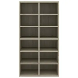 Shoe Rack Sonoma Oak 54x34x100.5 cm Engineered Wood