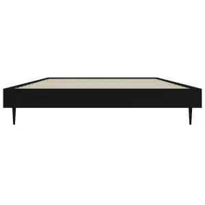 Berkfield Bed Frame Black 90x200 cm Engineered Wood