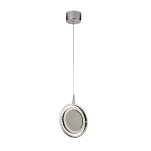 Lighting Collection Progreso Chrome LED Pendant