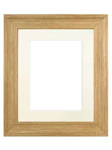 Scandi Oak Frame with Ivory Mount for Image Size 30 x 40 CM