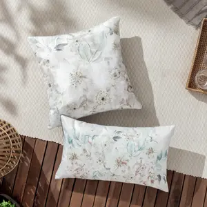 Evans Lichfield Canina Floral Polyester Filled Outdoor Cushion