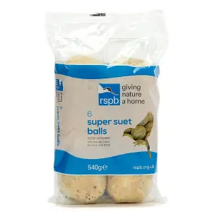 Rspb Super Suet Fat Balls Bird Food (Pack of 6) May Vary (One Size)