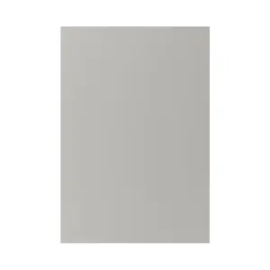 GoodHome Stevia Matt pewter grey Slab Tall appliance Cabinet door (W)600mm (H)867mm (T)18mm