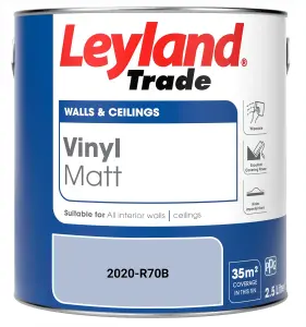 Leyland Trade Vinyl Matt Walls & Ceilings Emulsion Paint (2020-R70B) 2.5L