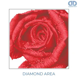 ROSE DEW - Diamond Painting Kit: Rose Dew - Diamond Dotz