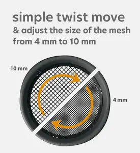 Garden Sieve Riddle Riddler Soil Sifter Mesh Gardening Tools Plastic Large Round