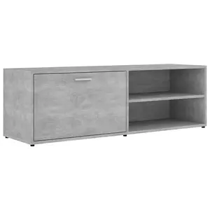 Berkfield TV Cabinet Concrete Grey 120x34x37 cm Engineered Wood