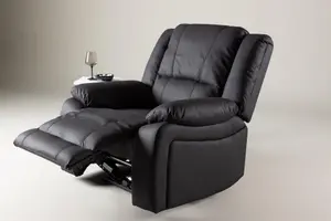 Singapore Recliner Armchair,Black