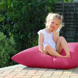 rucomfy Outdoor Water Resistant Floor Cushion Beanbag - Pink