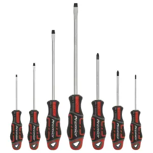 Sealey Screwdriver Set With Hanging Holes 7 Pieces Kit GripMAX Red AK4321