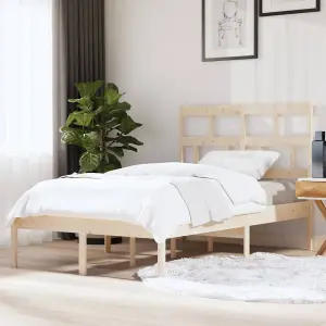 Berkfield Bed Frame Solid Wood Pine 120x200 cm