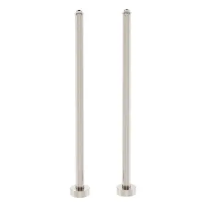 Brushed Nickel Finish Freestanding Bath Stand Pipes