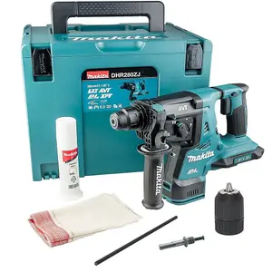 Makita DHR280Z 36v / 18v LXT Twin SDS Brushless Hammer Drill AVT + Case +Chuck