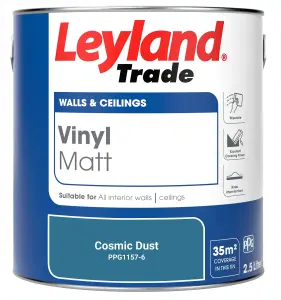 Leyland Trade Vinyl Matt Walls & Ceilings Emulsion Paint Cosmic Dust (PPG1157-6) 2.5L