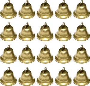 Gmedhc Vintage Bells For Crafts, 20 Pack Mini Hanging Bells, Christmas Tree Decorations Bells, Jingle Bells Gold For Crafts, Christmas Bells