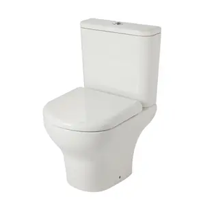 GoodHome Malo White Close-coupled Toilet set with Soft close seat & Close coupled cistern