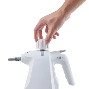 1000W White Corded Handheld Steam Cleaner Use on Kitchen,Bathroom Tiles