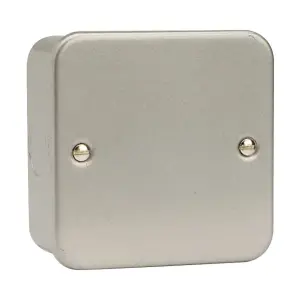 Click Scolmore Metal Clad Single Blanking Plate 1 Gang - CL060