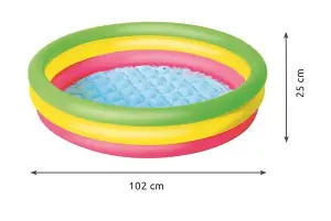 102x25cm Bestway Swimming Pool For Children 51104 3in1