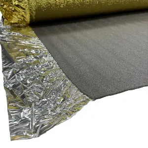 5mm Sonic Gold Underlay for Wood & Laminate Flooring with Self Adheisve Overlap