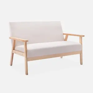 sweeek. 2-seater scandi-style loveseat sofa Isak 114x69.5x73 cm