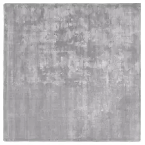 Viscose Area Rug 200 x 200 cm Light Grey GESI II