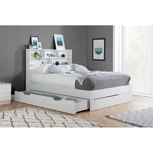 Alfie King Storage Bed In White