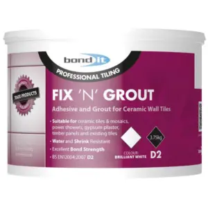 Bond It Fix N Grout Tile Adhesive, 1.5kg           BDTA10(n) (Pack of 6)