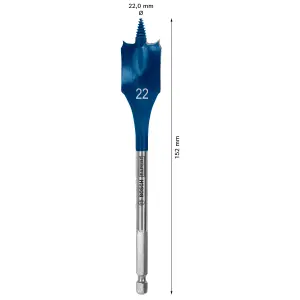 Bosch Professional Flat wood bit (Dia)22mm (L)152mm