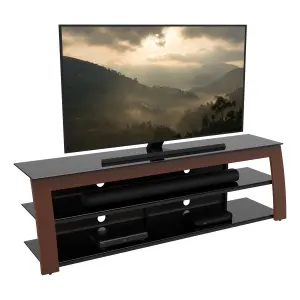 AVF Kivu 1.8m TV Stand, for TVs up to 90" - Walnut