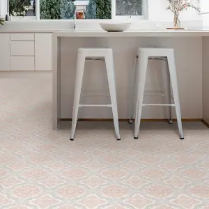 Floorpops Cecilia White Peel and Stick Floor Tiles FP3566