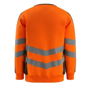 Mascot Safe Supreme Wigton Sweatshirt (Hi-Vis Orange/Dark Anthracite)  (Small)