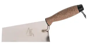 Toolty Bucket Trowel with Cork Handle 160mm Stainless Steel for Scooping and Scraping Mortar Cement Plaster Masonry Brickwork