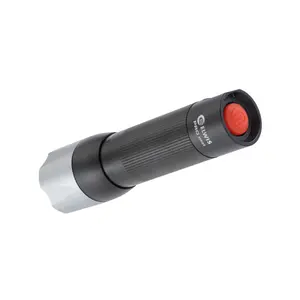 Elwis Trusted Black, silver & red 400lm LED Battery-powered Compact torch