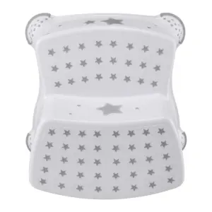 Keeeper White Stars Baby Potty, Toilet Seat & Double Step Stool Set