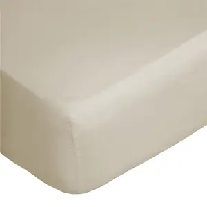 Belledorm 400 Thread Count Egyptian Cotton Fitted Sheet Cream (Superking)