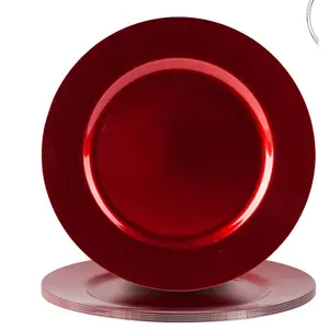 33cm Charger Plate Glossy Red