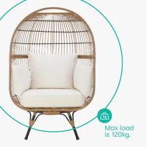 HAVANA RATTAN COCOON CHAIR - NATURAL