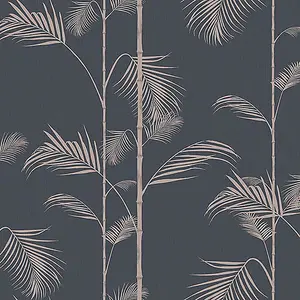 Galerie Ted Baker Eden Blue Carmel Bamboo Leaf Wallpaper Roll