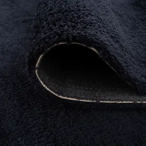 Navy Blue Luxury Plush Soft Pile Living Area Rug 190cm x 280cm