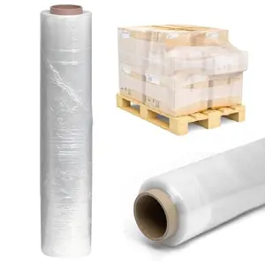 6 Rolls Of Clear 400mm Standard Core Tear Resistant Pallet Shrink Wrap Rolls