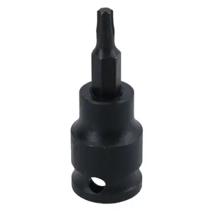 T20 Male Torx Star Impact Impacted Shallow Short Bit Socket 3/8in drive