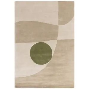 Reef Wool Rug RF31 Horizon Beige Green Rug 200x290cm for the