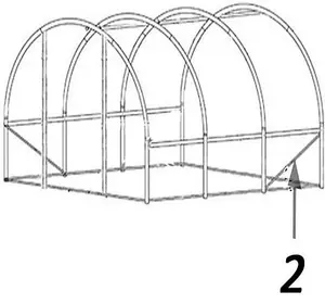 4m x 2m (13' x 7' approx) Pro+ Green Poly Tunnel