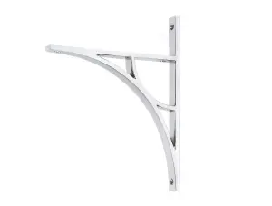 Polished Chrome Tyne Shelf Bracket (260mm x 200mm)